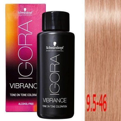 Крем-краситель без аммиака Igora vibrance 9,5-46 Светлый Блондин Пастельный бежевый шоколадный  