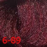 Дт 6-89 крем-краска стойкая для волос, темно-русый красный фиолетовый Delight trionfo