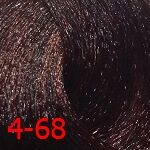 Дт 4-68 крем-краска стойкая для волос, средне-коричневый шоколадный красный Delight trionfo