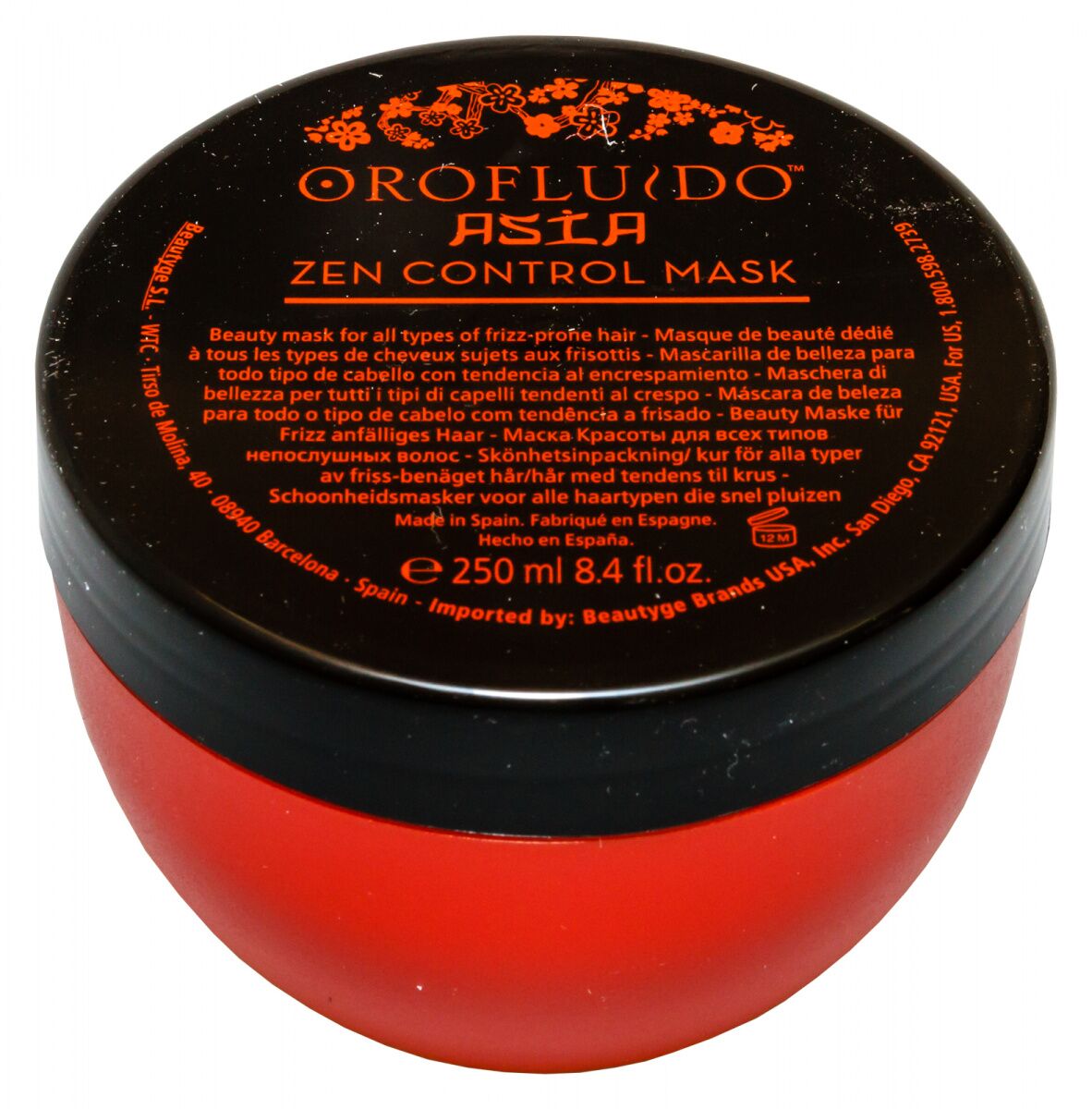 Маска красоты для всех типов непослушных волос Orofluido asia zen control mask