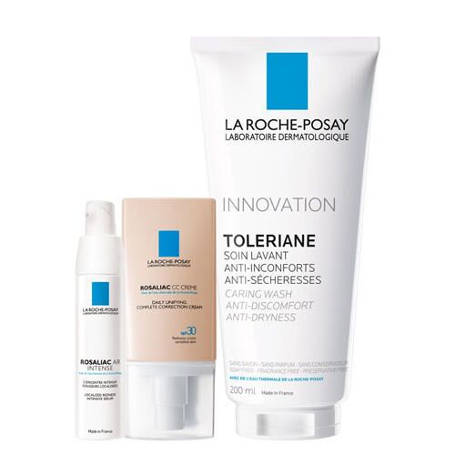 Набор Rosaliac AR : Сыворотка, дневной корректирующий крем и очищающий гель-уход  Набор Rosaliac AR : Сыворотка, дневной корректирующий крем и очищающий гель-уход