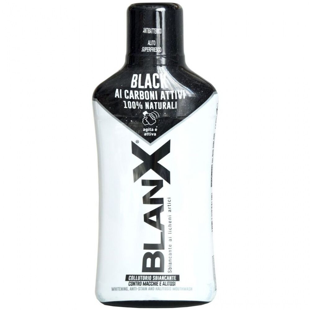 Ополаскиватель отбеливающий с углем Mouthwash Black Charcoal Blanx