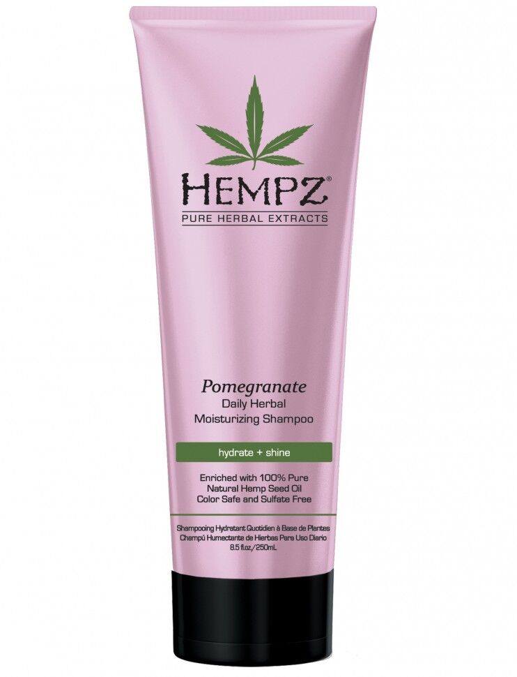 Шампунь растительный увлажняющий и разглаживающий Гранат Hempz  