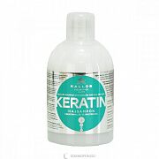 Шампунь для волос с кератином и молочным белком kls kjmn