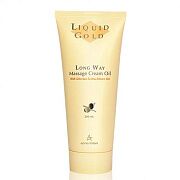 Крем-масло для массажа золотое Long way massage cream-oil liquid gold