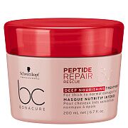 Маска спасительное восстановление для волос Bc peptide repair rescue deep nourishing