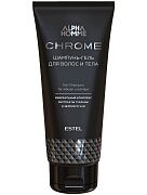 Шампунь-гель для волос и тела Alpha Homme Chrome