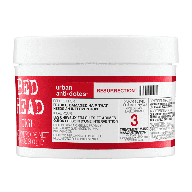 Маска для сильно поврежденных волос уровень 3 Bed head urban antidotes resurrection