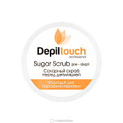 Скраб сахарный перед депиляцией с натуральным мёдом Depiltouch